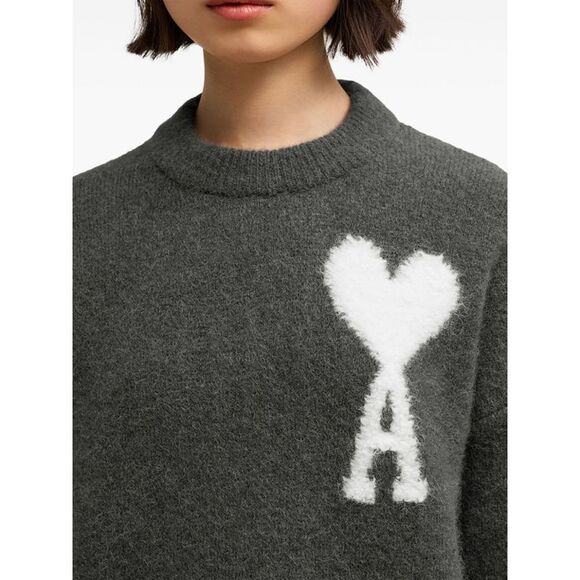 Ami Paris Men Ami De Coeur Wool Sweater - Picture 3 of 7
